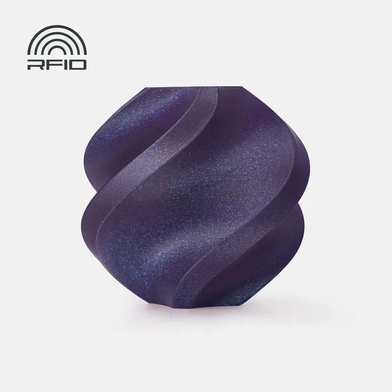 Muestra del fabricante: Morado Galaxy, Bambu Lab PLA Galaxy