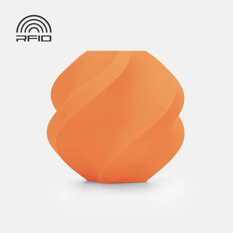 Muestra del fabricante: Naranja mandarina, Bambu Lab PLA Matte