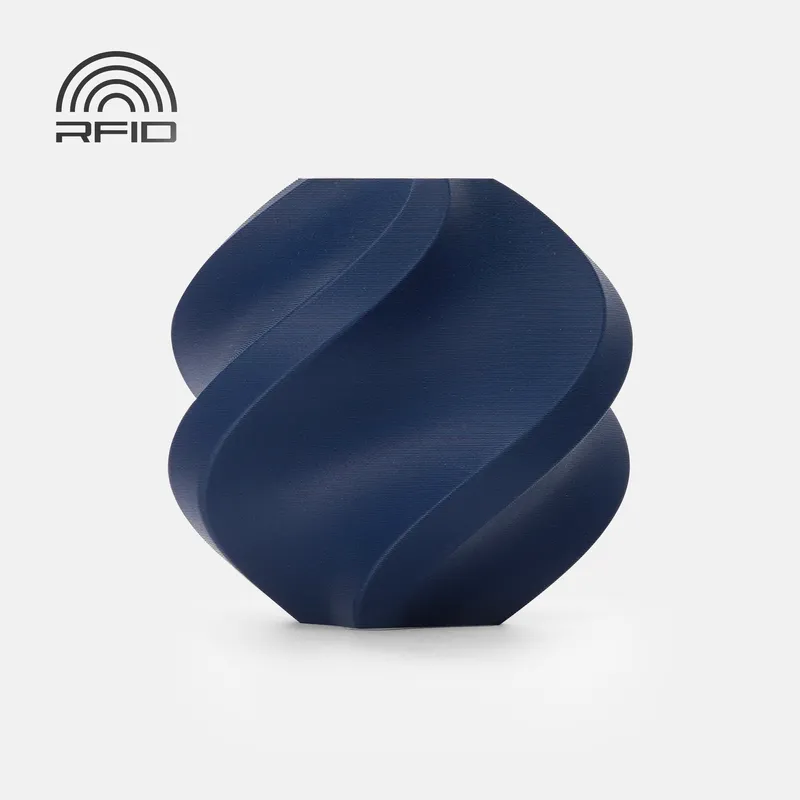 Muestra del fabricante: Azul oscuro mate, Bambu Lab PLA Matte
