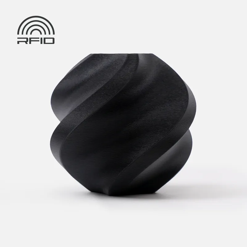Muestra del fabricante: Negro mate, Bambu Lab PLA Matte